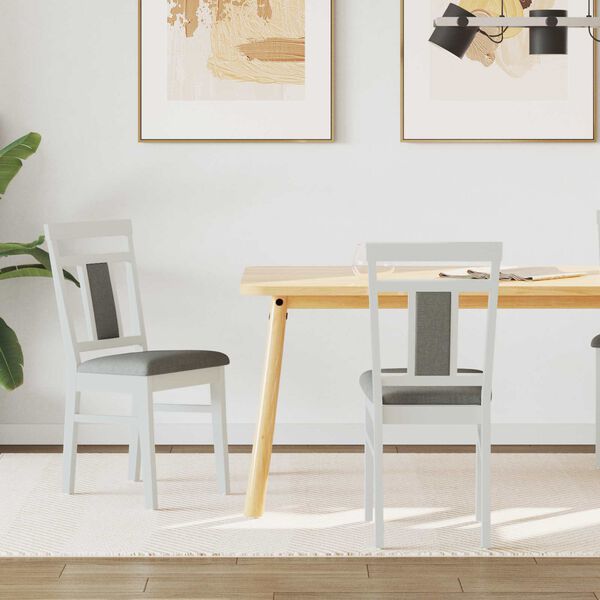 vidaXL S&ouml;&ouml;gitool 2 pcs Valge ja hall Paks Kautsukipuit