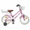 vidaXL Laste Bike 14 Tolli 3-5 Aastat Hele roosa