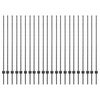 vidaXL Maatrikse posti 22 tk Hall 180 cm Pulberv&auml;rvitud teras