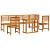 vidaXL Aia Bistroo Komplekt 6 pcs Pruun Tugev akatsiapuu