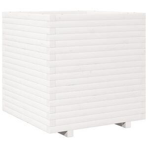 vidaXL aia taimekast, valge, 70x70x72 cm, m&auml;nnipuit