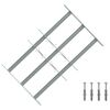 vidaXL Turva grill akendele 3 risttalaga 3 pcs 430-740 mm
