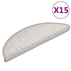 vidaXL isekleepuv trepivaip, 15 tk, 56x17x3 cm, plaatina