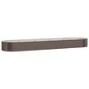 vidaXL aia taimelava, galvaniseeritud teras, 396x100x36 cm, pruun