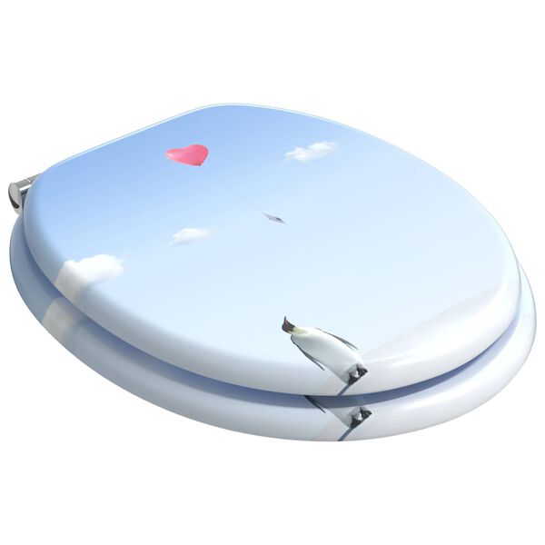 vidaXL Tualettsari Sinine 44 x 38 cm MDF plaat