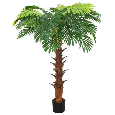 vidaXL kunsttaim, Sago palm lillepotiga, roheline, 160 cm