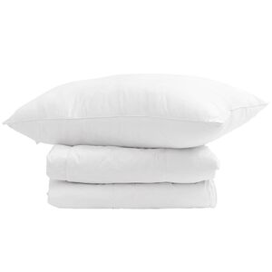 vidaXL Talve tek padjaga 2 pcs Valge Down Feather