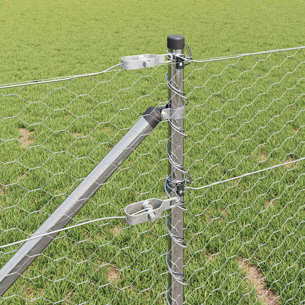 vidaXL Aiapost H&otilde;bedane 10 x 0,6 m (36 mm v&otilde;rgu) Teras