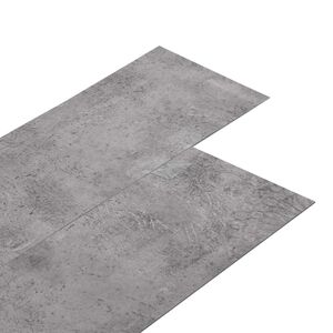 vidaXL Iseliimuvad PVC Plankp&otilde;randad Tsemendi pruun 30,5 x 61 cm 28 tk