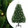 vidaXL Tehisj&otilde;ulupuu koos 150 LED-iga Roheline 150 cm PVC ja metall