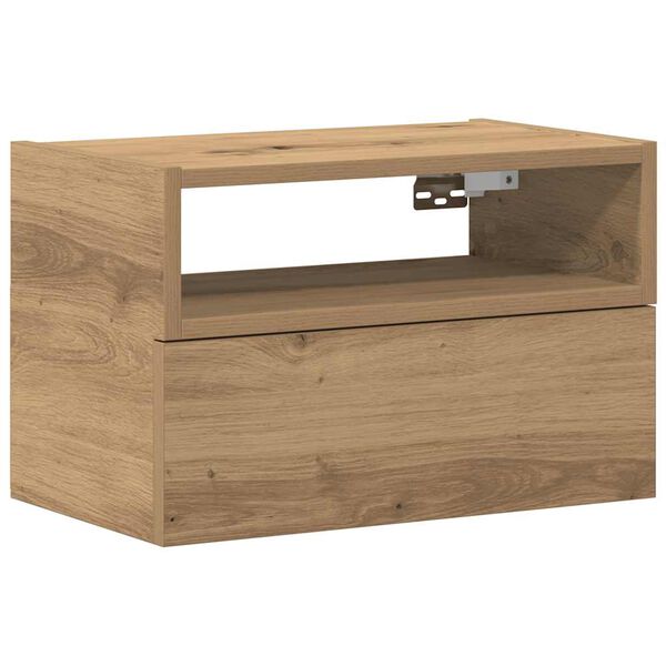 vidaXL Seinale kinnitatav &ouml;&ouml;kapp, k&auml;sit&ouml;&ouml;tamm, 45x26x28,5 cm