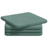 vidaXL Istumispatjad 4 tk Samet Mere Roheline 40 x 40 x 3 cm