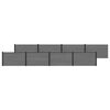 vidaXL Aiapaneel 8 pcs WPC ja Alumiinium Hall
