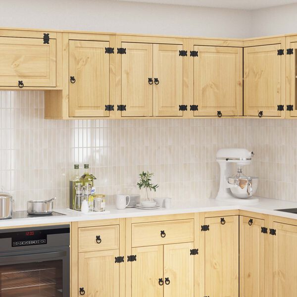 vidaXL Kapp riiuliga ladustamisega Kallis 60 x 32 x 40 cm Tahke mänd