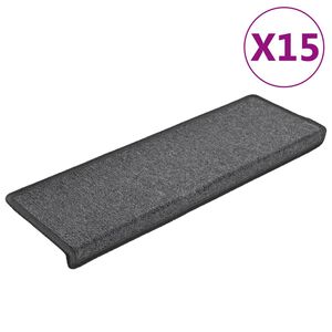 vidaXL trepimatid 15 tk 65 x 21 x 4 cm tumehall ristk&uuml;likukujuline serv