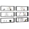 vidaXL kuubikukujulised seinariiulid 6 tk, hall, 80x15x26,5 cm