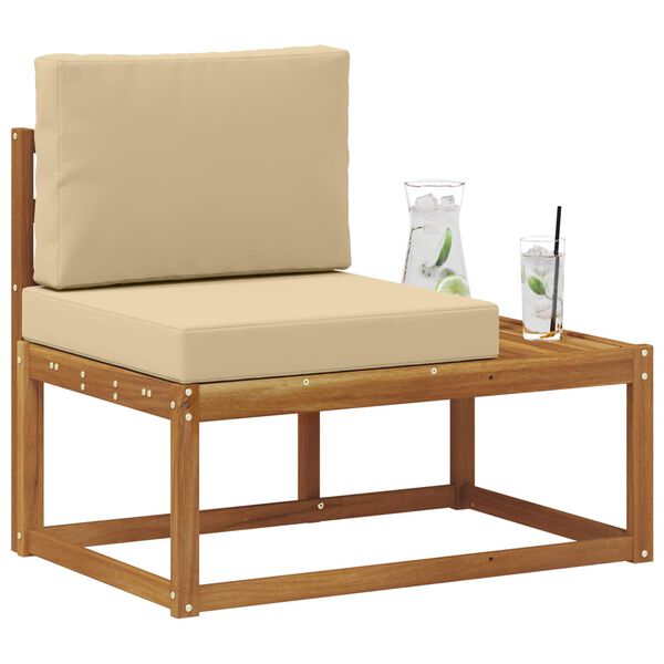 vidaXL V&auml;lim&ouml;&ouml;bel L&otilde;ppdiivan padjaga Neutraalne 91 x 63 x 73 cm