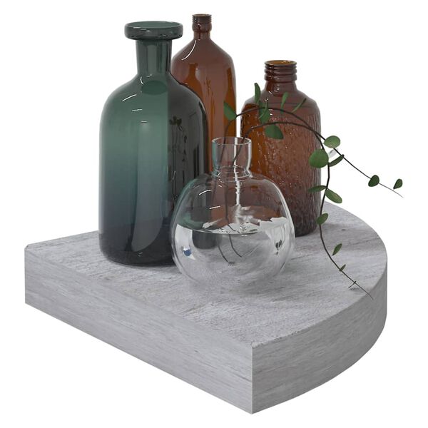 vidaXL nurgariiul, betoonhall, 25 x 25 x 3,8 cm MDF