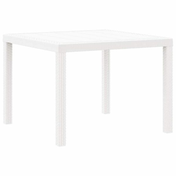 vidaXL Aia söögilaudade komplekt 3 pcs Valge Polt rattan