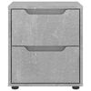 vidaXL &ouml;&ouml;kapp "VISNES" Betoonhall 45x40x50 cm tehispuit