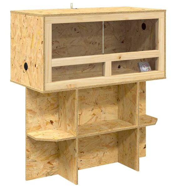 vidaXL Terrarium Pruun 80 x 40 x 90 cm OSB