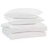vidaXL Suvised teki padjaga 3 pcs Valge Mikrofiiber