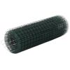 vidaXL kanade traataed teras, PVC kattega 25 x 0,5 m, roheline