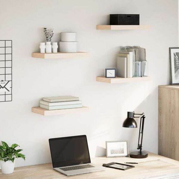 vidaXL seinariiulid 4 tk 40x23,5x4 cm tehispuit