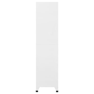 vidaXL lukustatav hoiukapp, helehall ja tumehall, 90x45x180 cm, teras