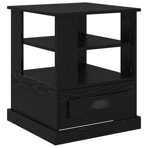 vidaXL &Ouml;&ouml;lambi kapp Must tamm 50 x 50 x 60 cm Tehispuit