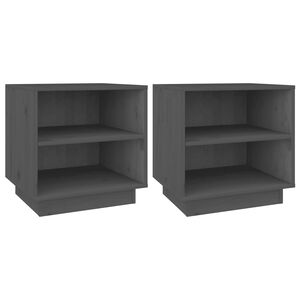 vidaXL &ouml;&ouml;kapid 2 tk, hall, 40 x 34 x 40 cm, m&auml;nnipuit