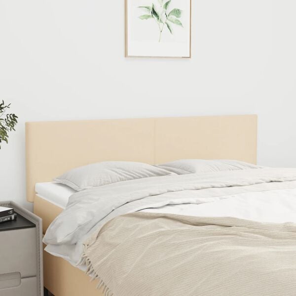 vidaXL voodipeatsid, kreemjas, 144x5x78/88 cm, kangas