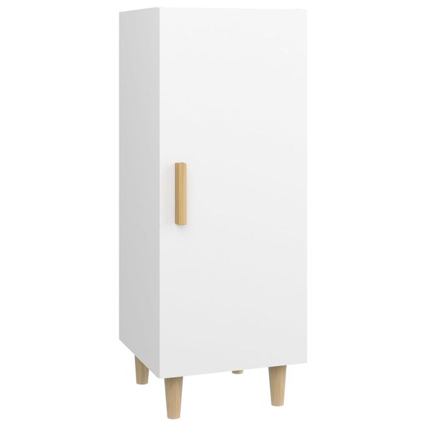 vidaXL puhvetkapp, valge, 34,5 x 34 x 90 cm, tehispuit