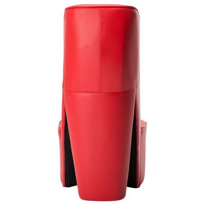 vidaXL kõrge kontsa kujuga tool, punane, kunstnahk
