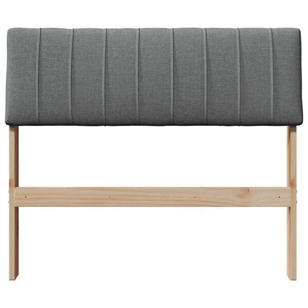 vidaXL Polsterdatud voodiots Tumehall 90 cm Tahke m&auml;nd