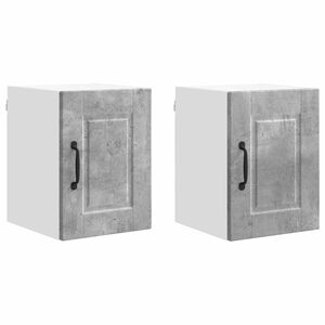 vidaXL Seinekapp PORTO 2 pcs Betoonhall 30 x 31 x 40 cm Tehispuit