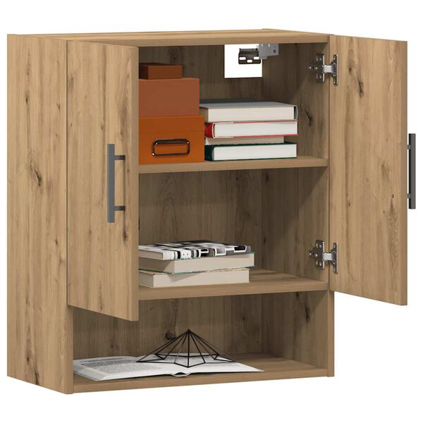 vidaXL Seinakapp Artisan tamm 60x31x70 cm Engineered Wood