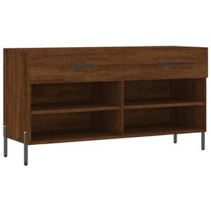 vidaXL jalatsipink, pruun tamm, 102 x 35 x 55 cm, tehispuit