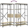 vidaXL garderoob sahtlitega Sonoma tamm 100x40x180 cm tehispuit