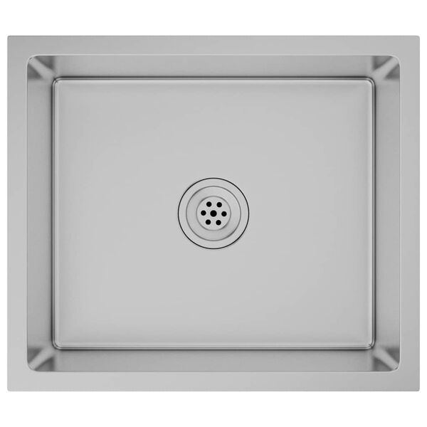 vidaXL käsitsi valmistatud köögivalamu, roostevabast terasest