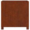 vidaXL jalgadega taimekast, rooste, 50x50x50 cm, Corten teras