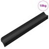 vidaXL K&auml;epide 973 pcs Must 106 x 7,4 x 15,5 mm Alumiinium