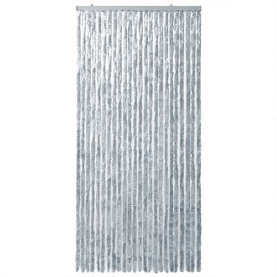 vidaXL putukakardin, valge ja hall, 100 x 200 cm, šenill