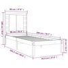 vidaXL voodiraam ilma madratsita, 90 x 200 cm, m&auml;nnipuit