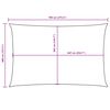 vidaXL oxford-kangast päikesepuri, ristkülik, 4 x 7 m, must