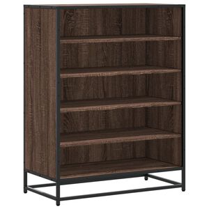 vidaXL jalatsikapp, pruun tamm, 75x38x97,5 cm, tehispuit