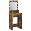 vidaXL Riietumislaud Suitsetatud tamm 50 x 41 x 135 cm Tehispuit