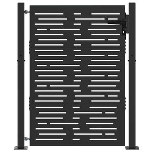 vidaXL aiavärav 100 x 125 cm corten terasest kandiline disain