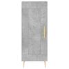 vidaXL k&otilde;rge kapp, betoonhall, 34,5x34x180 cm, tehispuit