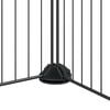 vidaXL 20-paneeliga lemmiklooma aedik uksega, must, 35 x 35 cm, teras